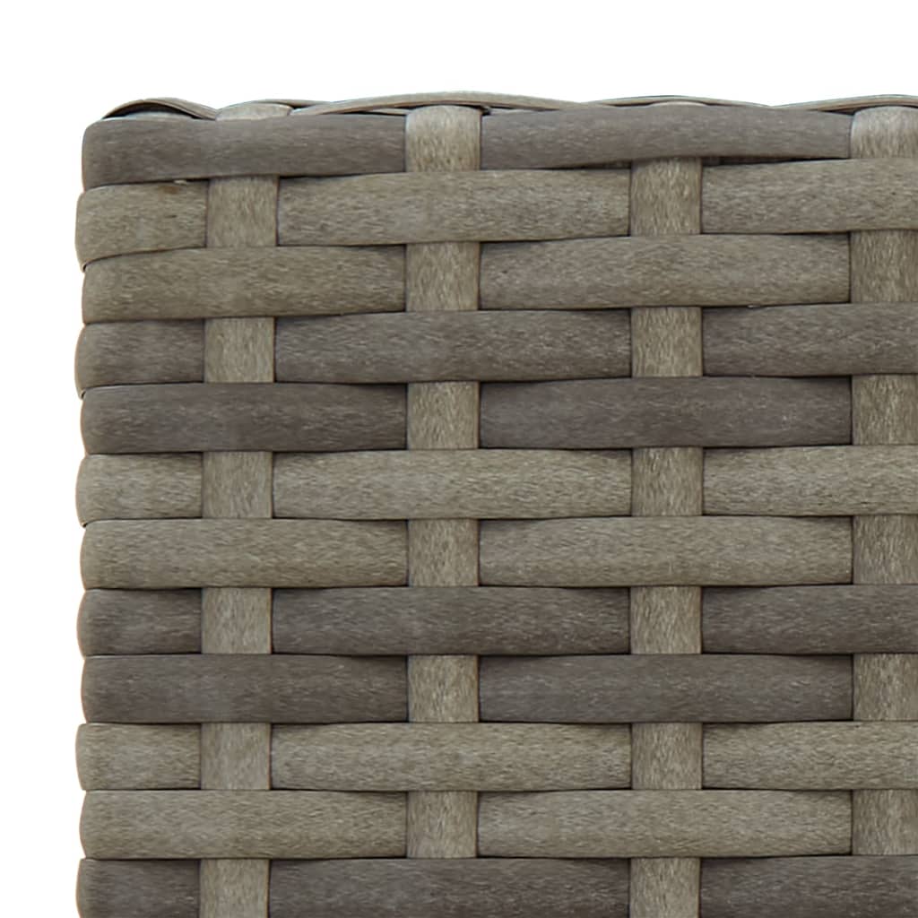 Set da Bar da Giardino 7 pz Grigio in Polyrattan | homemem39