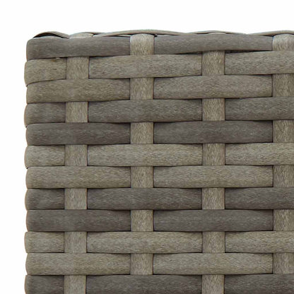 Set da Bar da Giardino 9pz Grigio in Polyrattan | homemem39