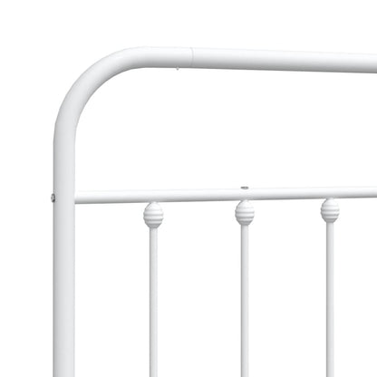 Testiera in Metallo Bianco 135 cm