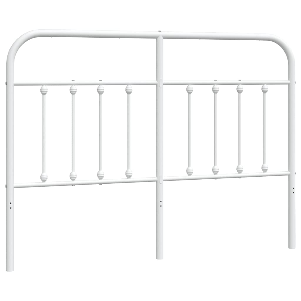 Testiera di Ricambio in Metallo Bianco 140 cm | homemem39