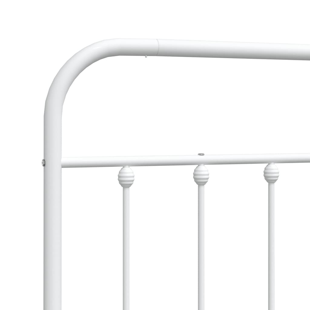 Testiera di Ricambio in Metallo Bianco 140 cm | homemem39
