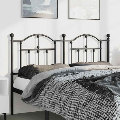 Testiera in Metallo Nero 150 cm - homemem39