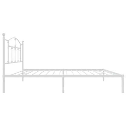 Giroletto con Testiera Metallo Bianco 100x190 cm | homemem39