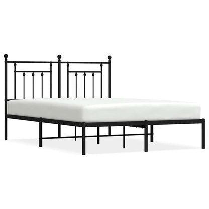Giroletto con Testiera in Metallo Nero 140x190 cm | homemem39