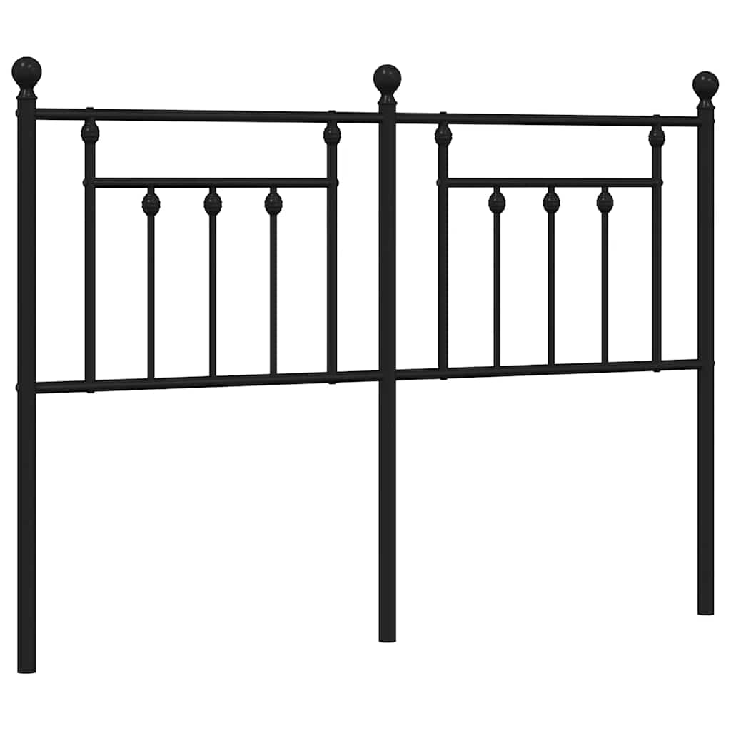 Testiera di Ricambio in Metallo Nero 150 cm | homemem39