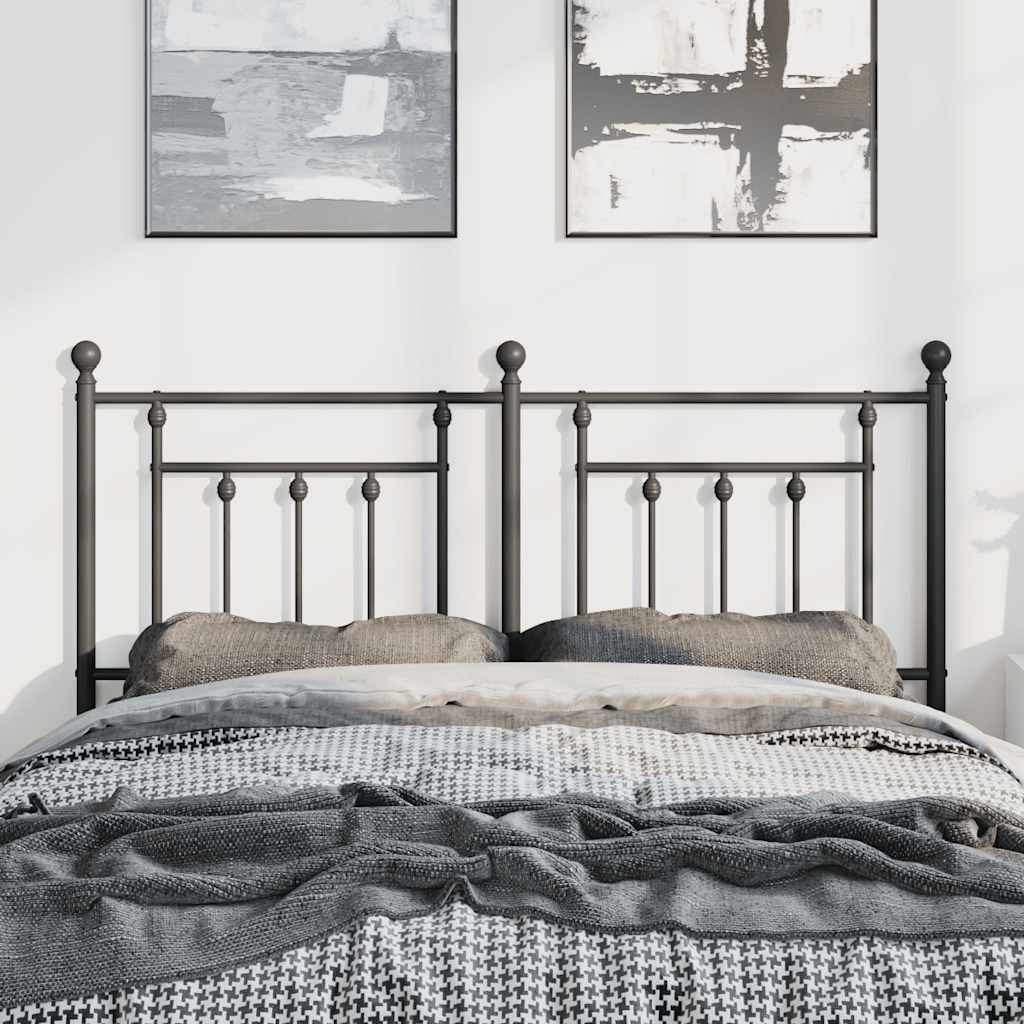 Testiera di Ricambio in Metallo Nero 150 cm | homemem39