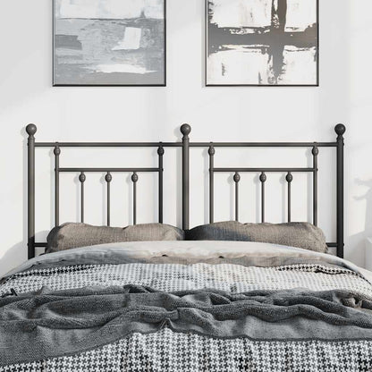 Testiera di Ricambio in Metallo Nero 150 cm | homemem39