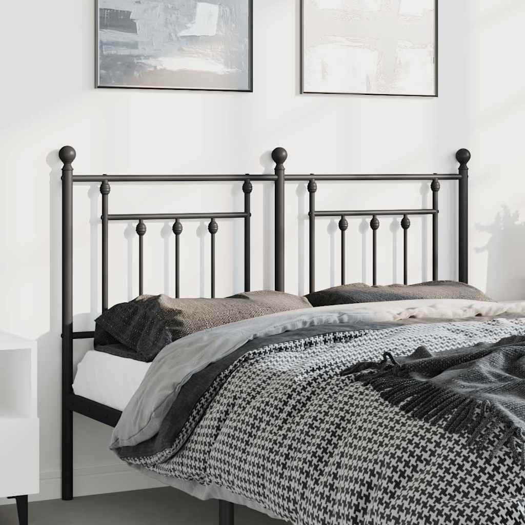Testiera di Ricambio in Metallo Nero 150 cm | homemem39