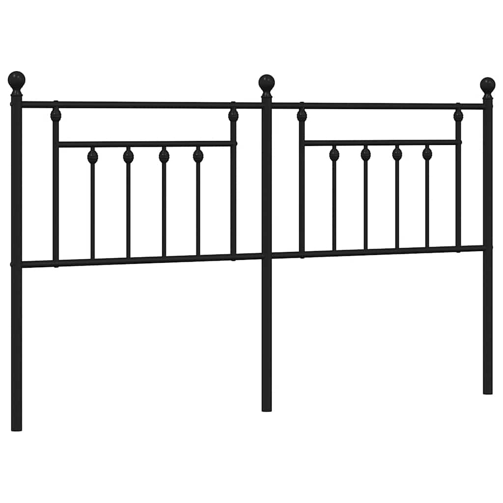Testiera di Ricambio in Metallo Nero 160 cm