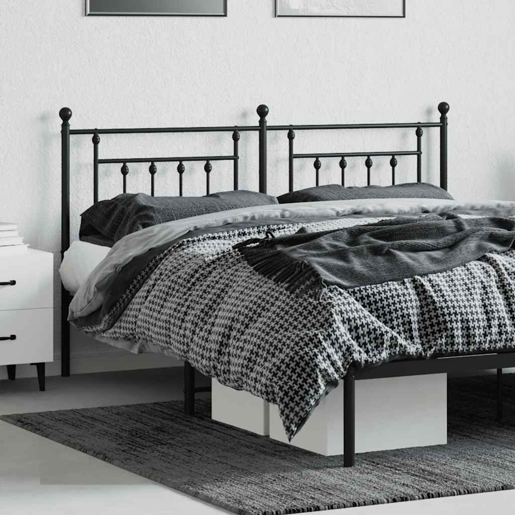Testiera di Ricambio in Metallo Nero 160 cm