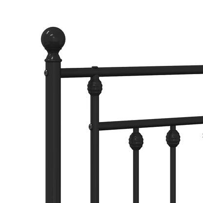 Testiera di Ricambio in Metallo Nero 160 cm | homemem39