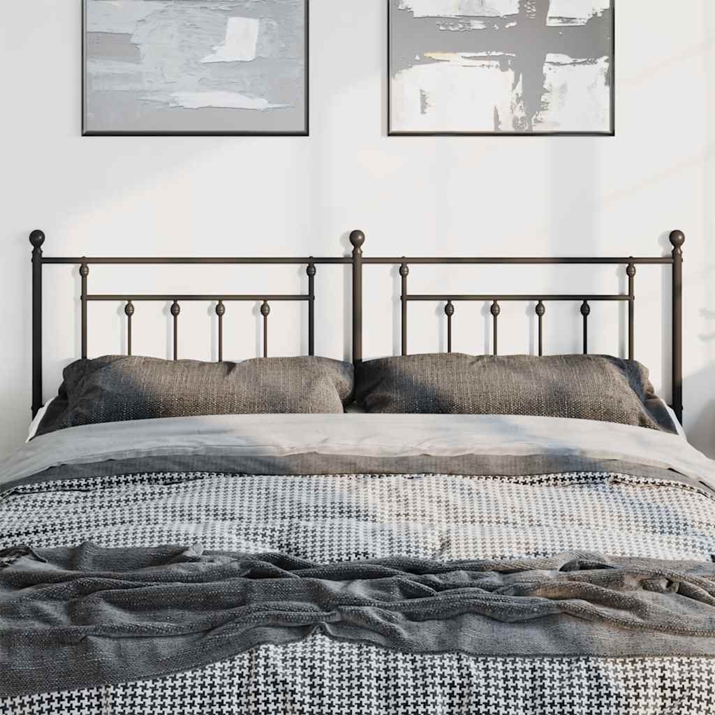 Testiera di Ricambio in Metallo Nero 180 cm | homemem39
