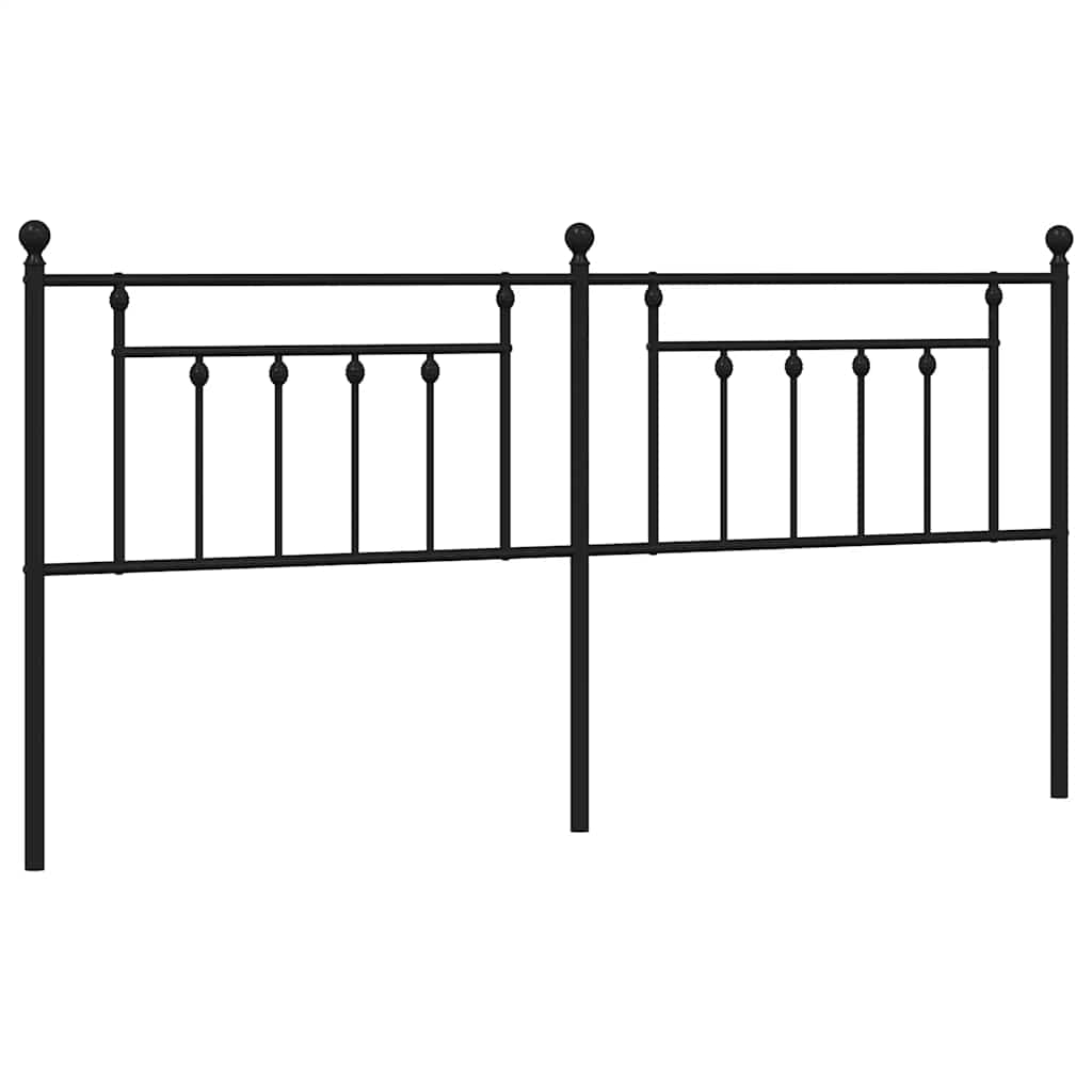 Testiera di Ricambio in Metallo Nero 193 cm | homemem39