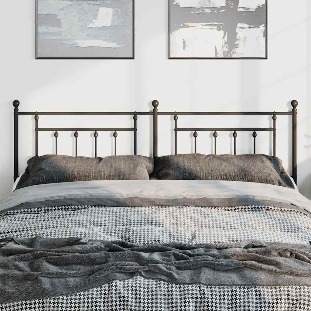 Testiera di Ricambio in Metallo Nero 193 cm | homemem39
