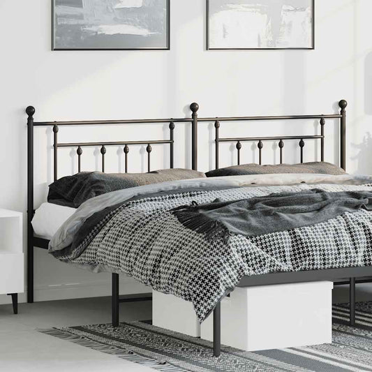 Testiera di Ricambio in Metallo Nero 193 cm | homemem39
