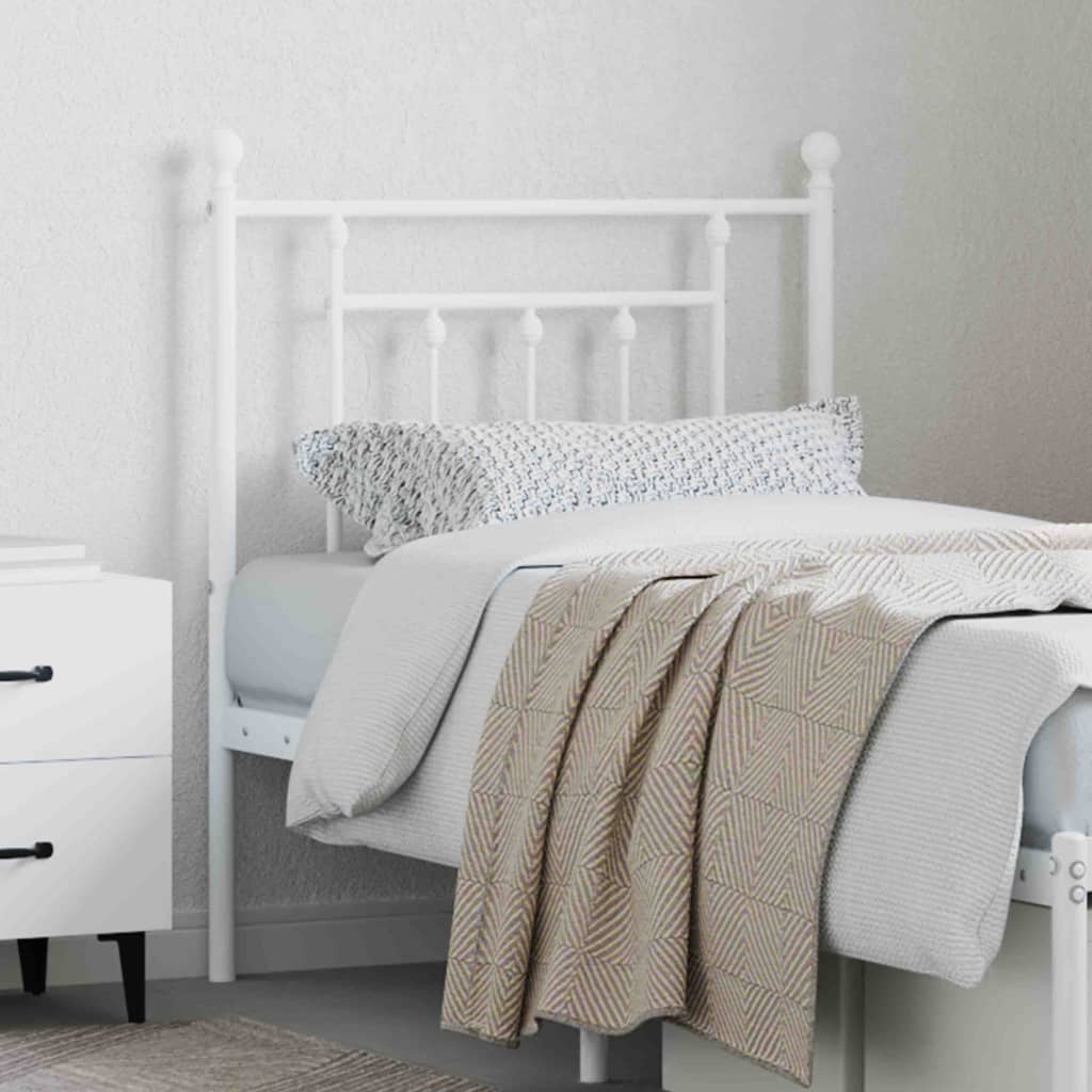 Testiera di Ricambio in Metallo Bianco 75 cm | homemem39