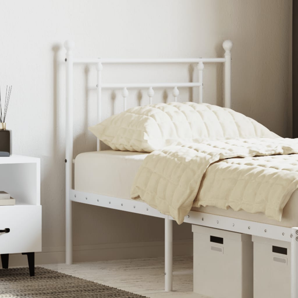 Testiera di Ricambio in Metallo Bianco 75 cm | homemem39
