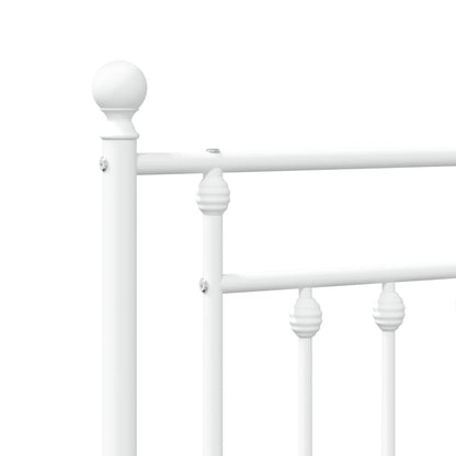 Testiera in Metallo Bianco 90 cm