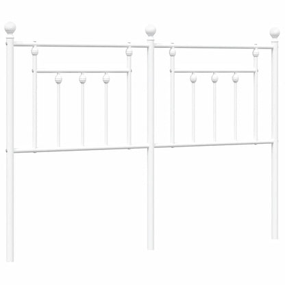 Testiera in Metallo Bianco 135 cm