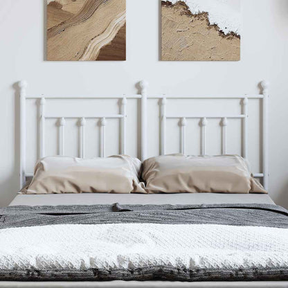 Testiera in Metallo Bianco 135 cm