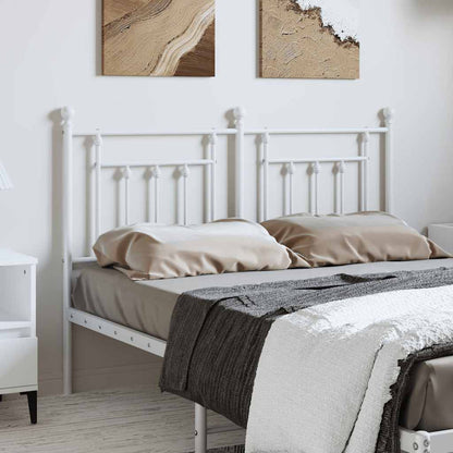 Testiera in Metallo Bianco 135 cm