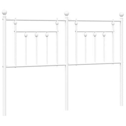 Testiera in Metallo Bianco 140 cm