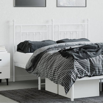 Testiera in Metallo Bianco 140 cm