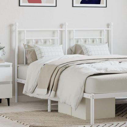 Testiera in Metallo Bianco 140 cm