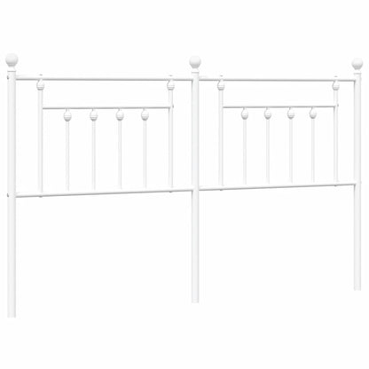 Testiera in Metallo Bianco 180 cm - homemem39