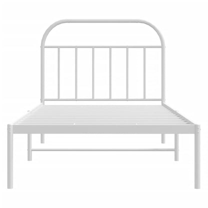 Giroletto con Testiera Metallo Bianco 107x203 cm | homemem39