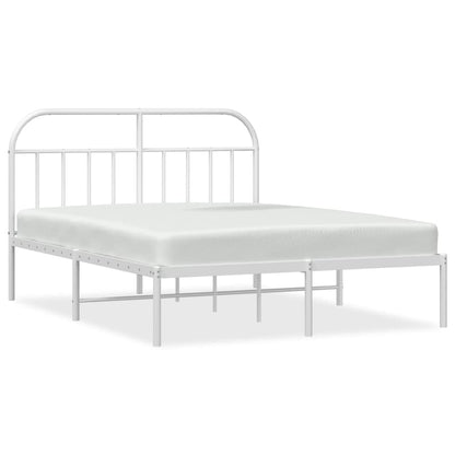 Giroletto con Testiera Metallo Bianco 180x200 cm | homemem39