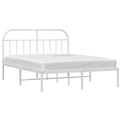 Giroletto con Testiera Metallo Bianco 180x200 cm | homemem39