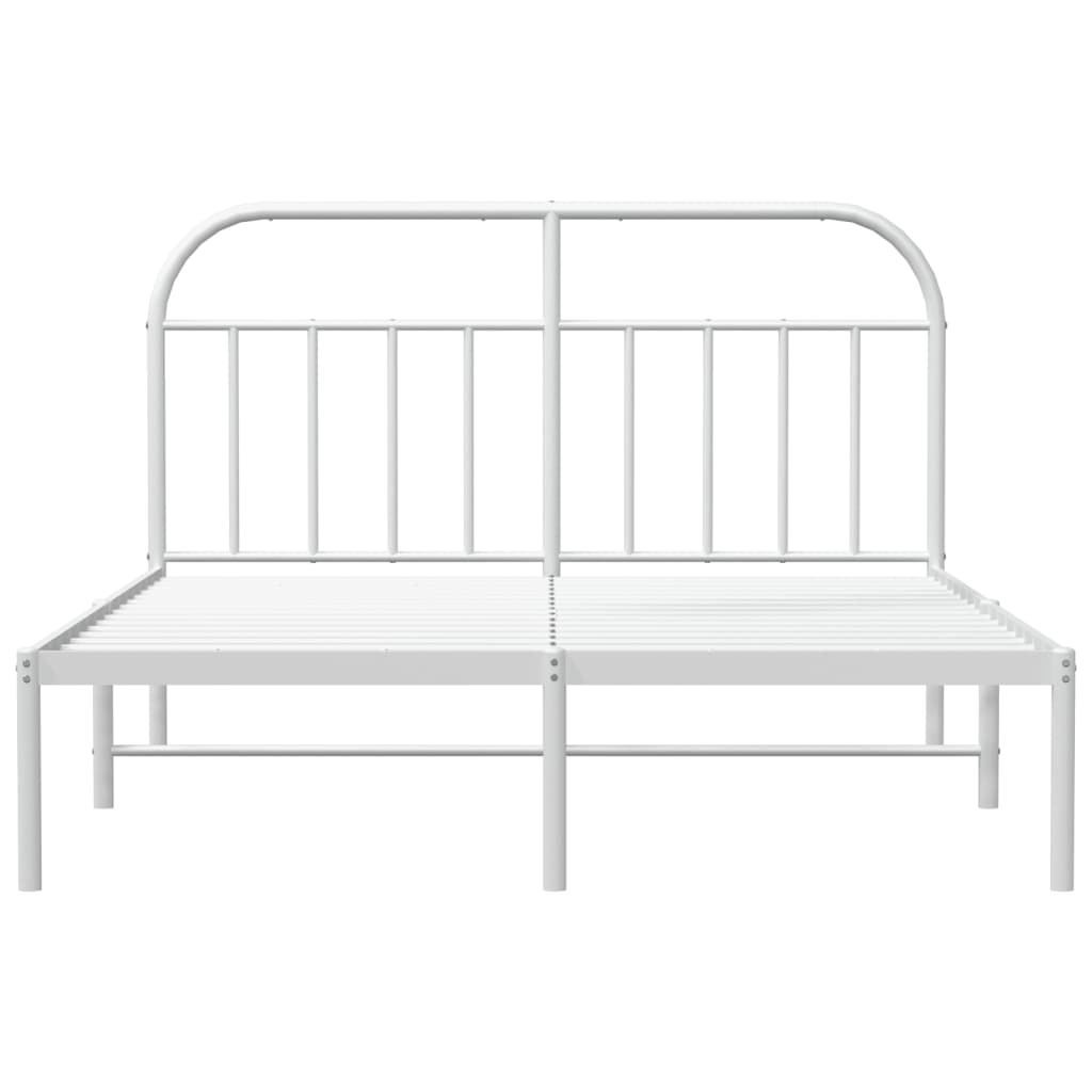 Giroletto con Testiera Metallo Bianco 180x200 cm | homemem39