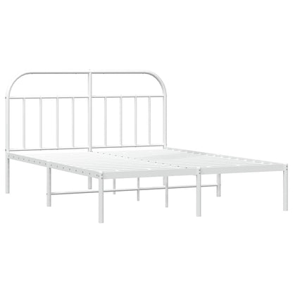 Giroletto con Testiera Metallo Bianco 183x213 cm | homemem39