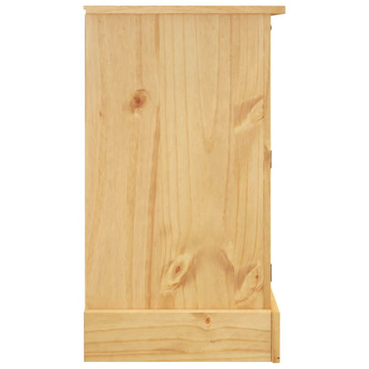 Credenza "Corona" Marrone 112x44x78 cm Legno Massello Pino Messicano