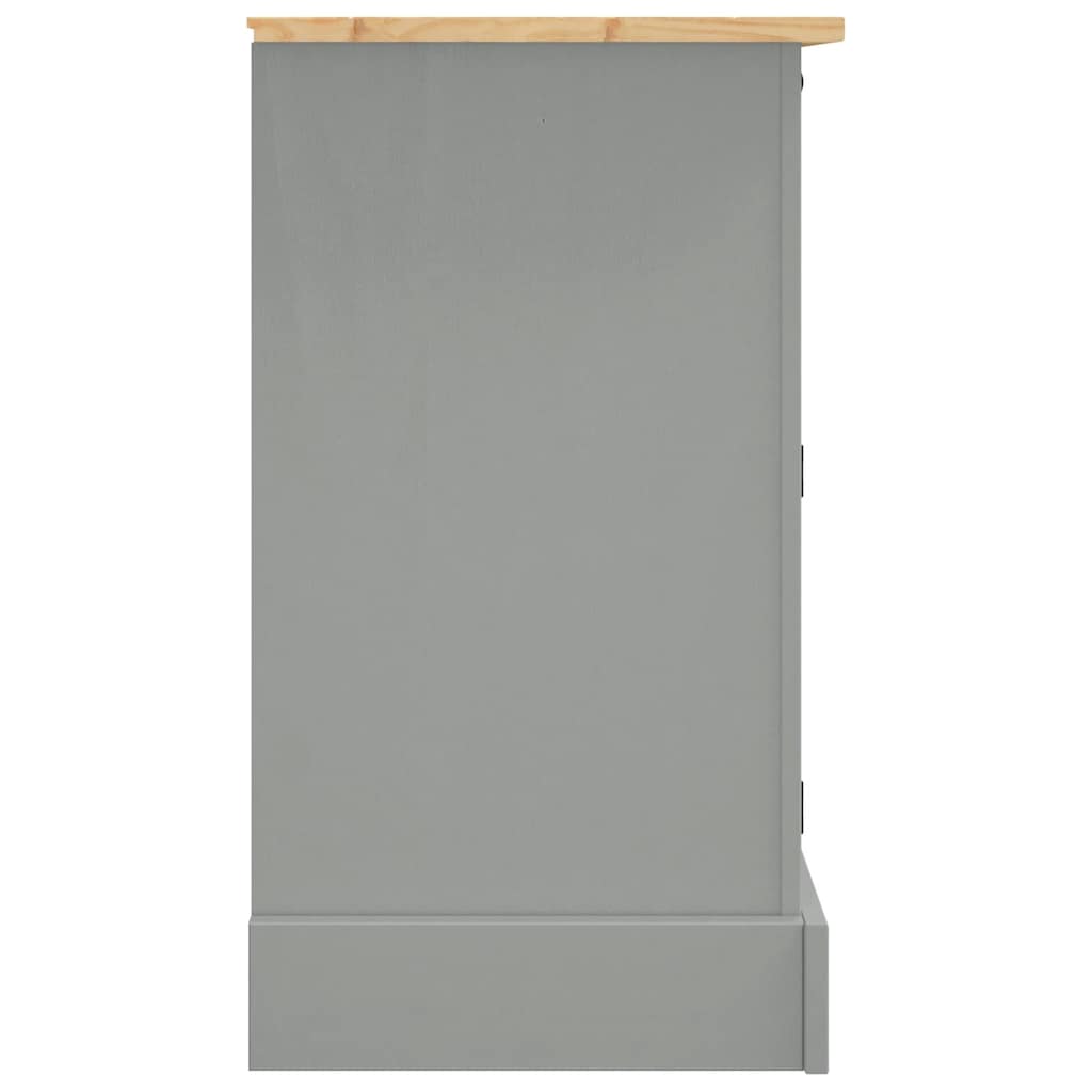 Credenza Corona Grigia 112x43x78 cm in Legno di Pino Messicano | homemem39