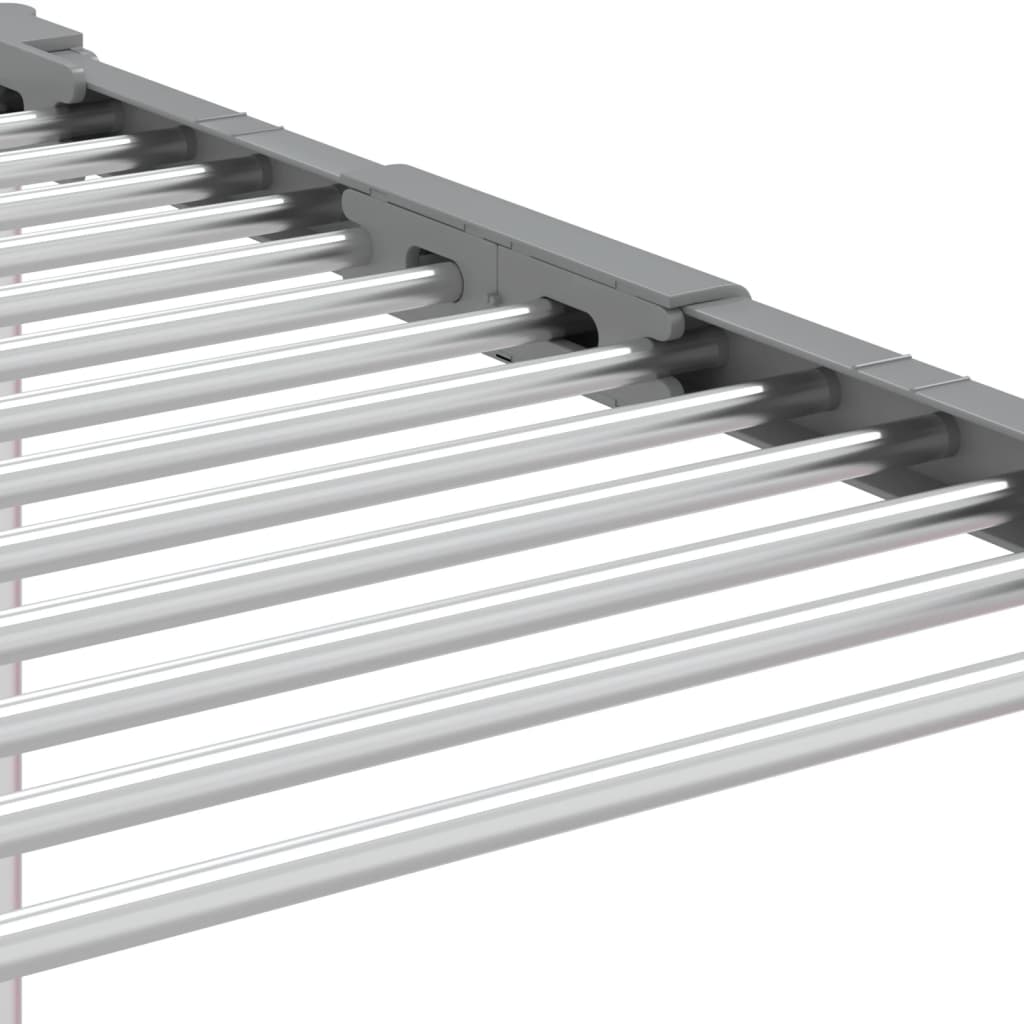 Stendibiancheria 83x(50-55)x(40-85) cm in Alluminio | homemem39