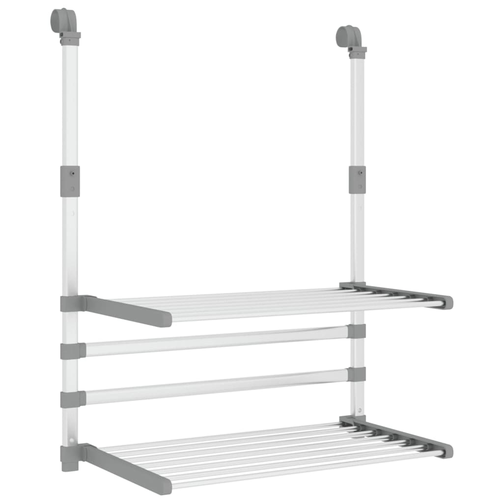 Stendino per Balcone 54x25x42 cm in Alluminio | homemem39