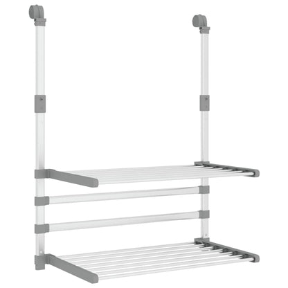 Stendino per Balcone 54x25x42 cm in Alluminio | homemem39
