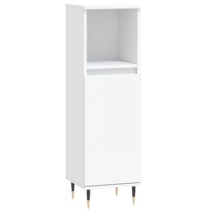 Set di Mobili da Bagno 3 pz Bianco in Legno Multistrato | homemem39