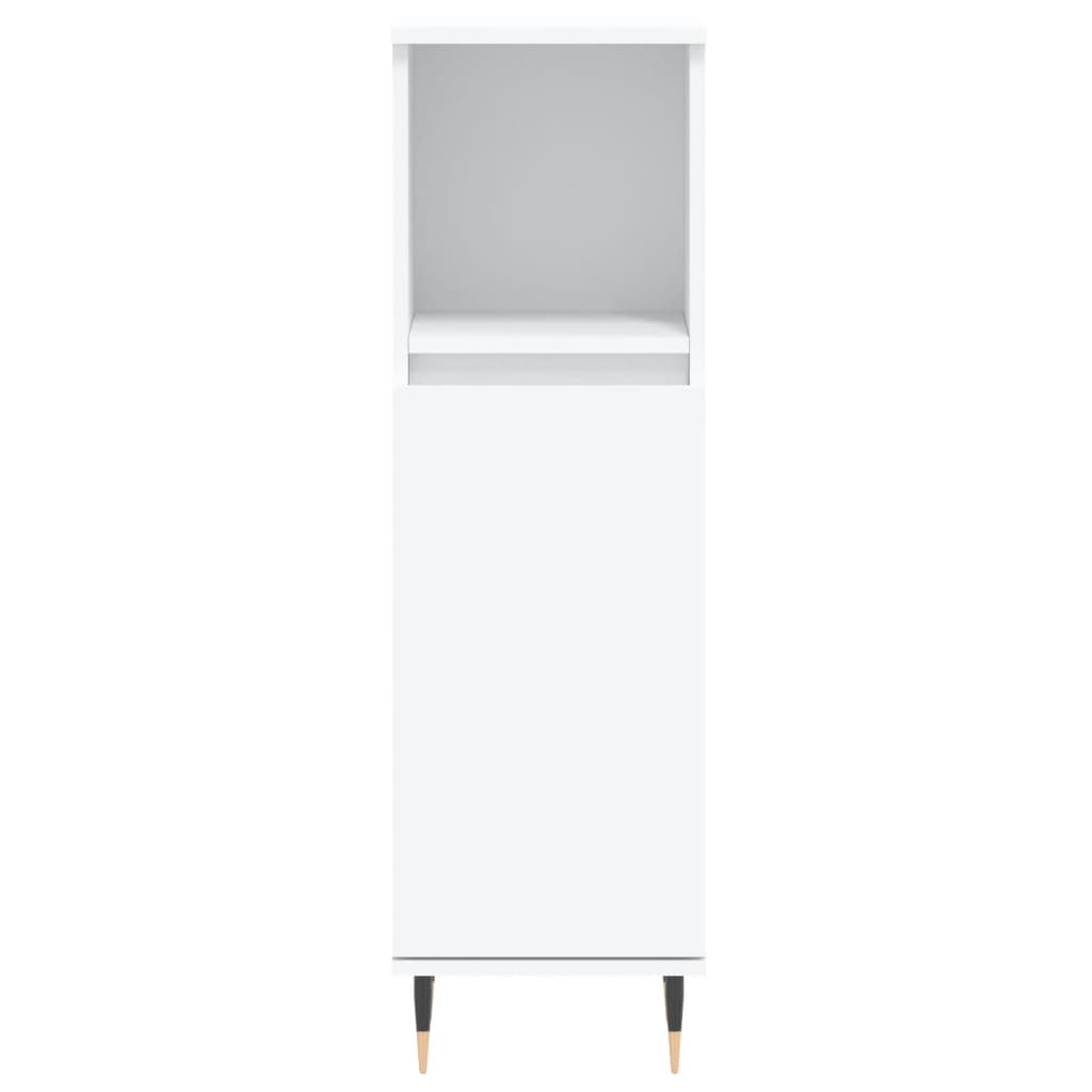 Set di Mobili da Bagno 3 pz Bianco in Legno Multistrato | homemem39