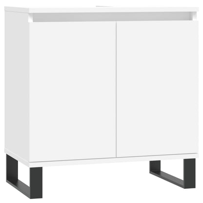 Set di Mobili da Bagno 3 pz Bianco in Legno Multistrato | homemem39