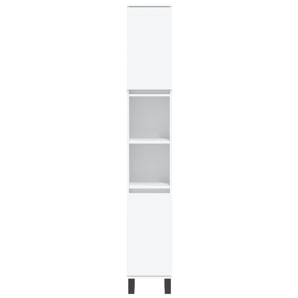 Set di Mobili da Bagno 3 pz Bianco in Legno Multistrato | homemem39