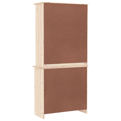 Credenza ALTA 77x35x165 cm in Legno Massello di Pino