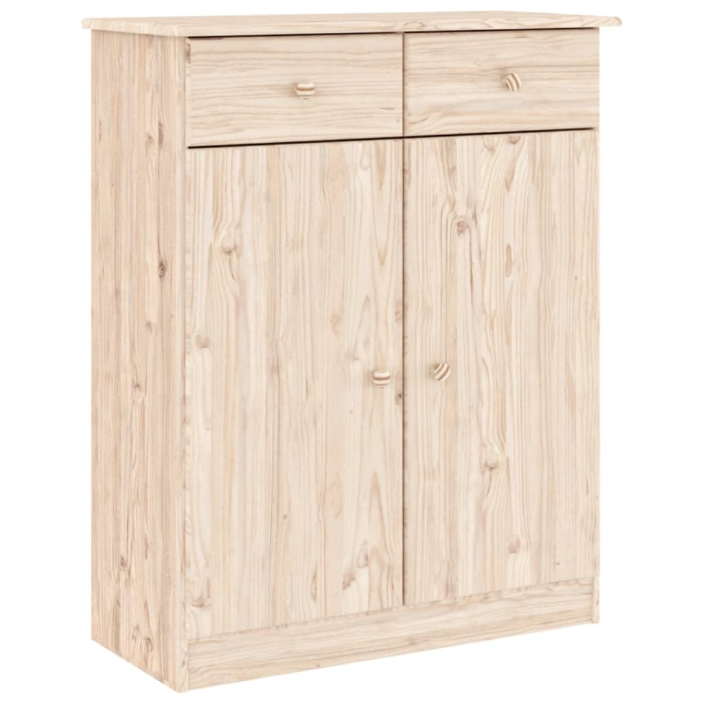 Credenza ALTA 77x35x188 cm in Legno Massello di Pino