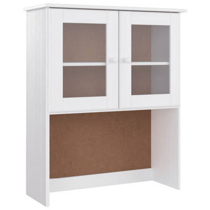 Credenza ALTA Bianca 77x35x165 cm in Legno Massello di Pino