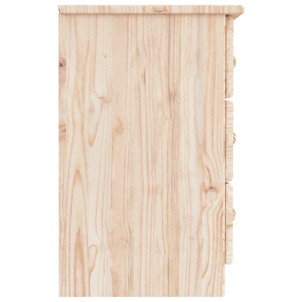 Comodino ALTA 41x35x55,5 cm in Legno Massello di Pino | homemem39