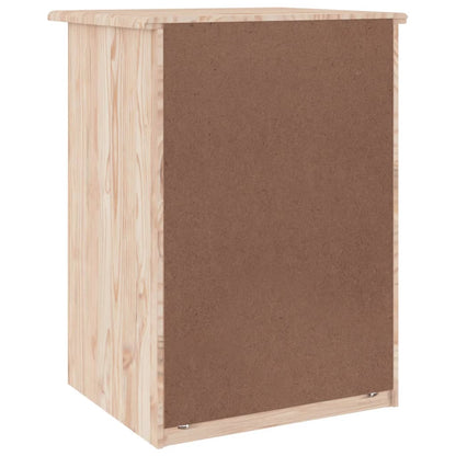 Comodino ALTA 41x35x55,5 cm in Legno Massello di Pino | homemem39