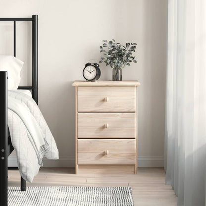 Comodino ALTA 41x35x55,5 cm in Legno Massello di Pino | homemem39