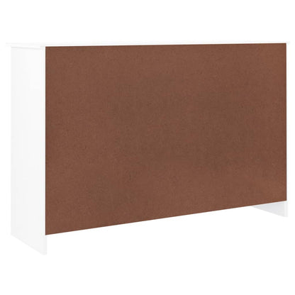 Cassettiera ALTA Bianca 112x35x73 cm in Legno Massello di Pino | homemem39